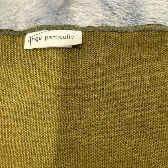 LINGE PARTICULIER TABLE-MAT 100% LINEN 
IN OLIVE Color made in FRANCE - Picture 9 of 11
